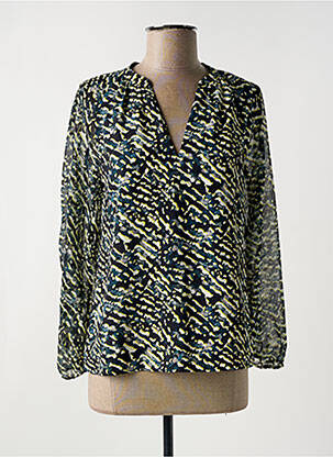 Blouse légère et transparente manches 3/4 noir ONE STEP femme