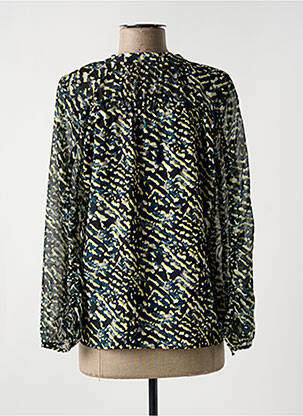 Blouse légère et transparente manches 3/4 noir ONE STEP femme