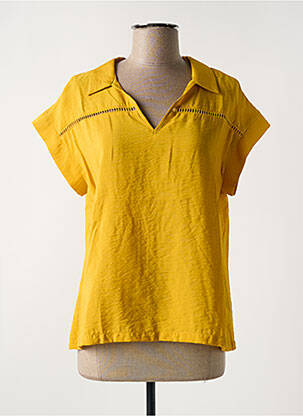 Blouse manches courtes manches courtes jaune ONE STEP femme