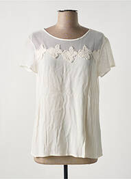 Top manches courtes manches courtes beige ONE STEP femme