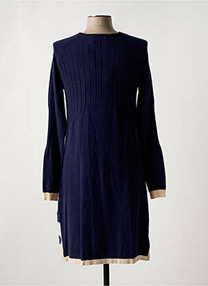 Robe mi-longue manches longues manches longues bleu ELISA CAVALETTI femme