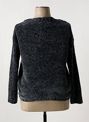 Pull tissage chiné manches longues gris ELISA CAVALETTI femme