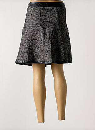 Jupe courte coupe évasée gris LAUREN VIDAL femme