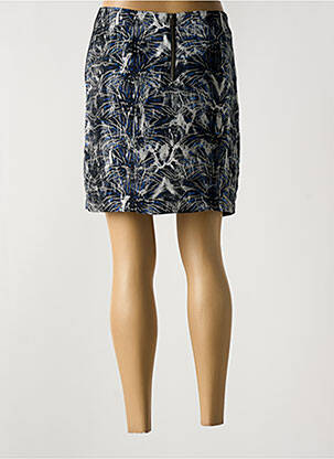 Jupe courte coupe droite bleu IKKS femme