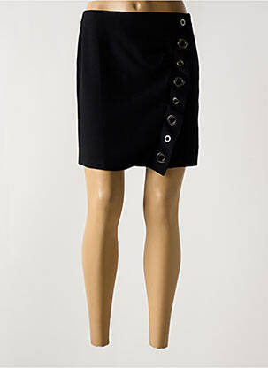 Jupe courte coupe droite noir IKKS femme