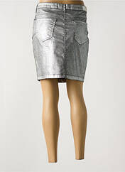 Jupe courte argent LAUREN VIDAL pour femme seconde vue