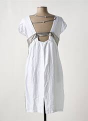 Robe mi-longue blanc ELISA CAVALETTI pour femme seconde vue