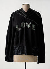 Sweat-shirt à capuche noir ELISA CAVALETTI pour femme seconde vue