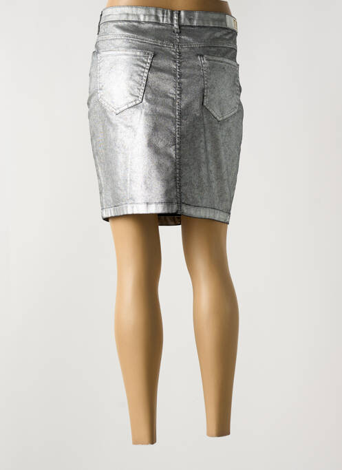 Jupe courte argent LAUREN VIDAL pour femme