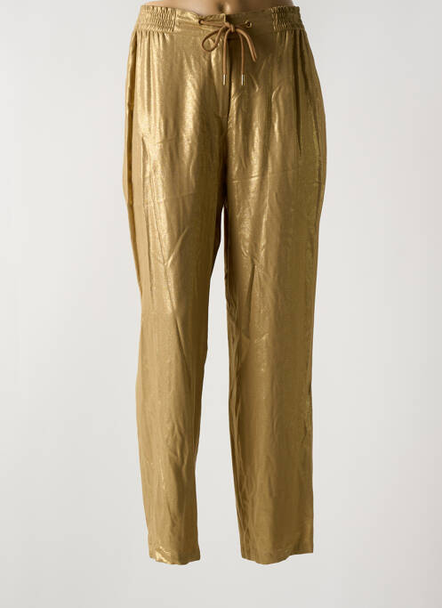 Pantalon droit or EVA KAYAN pour femme