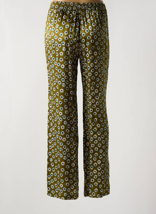 Pantalon droit vert LAUREN VIDAL pour femme