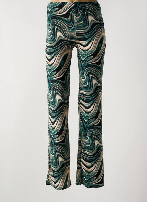 Pantalon flare vert LAUREN VIDAL pour femme