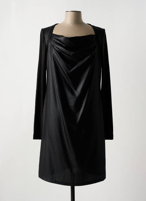 Robe mi-longue noir IKKS pour femme