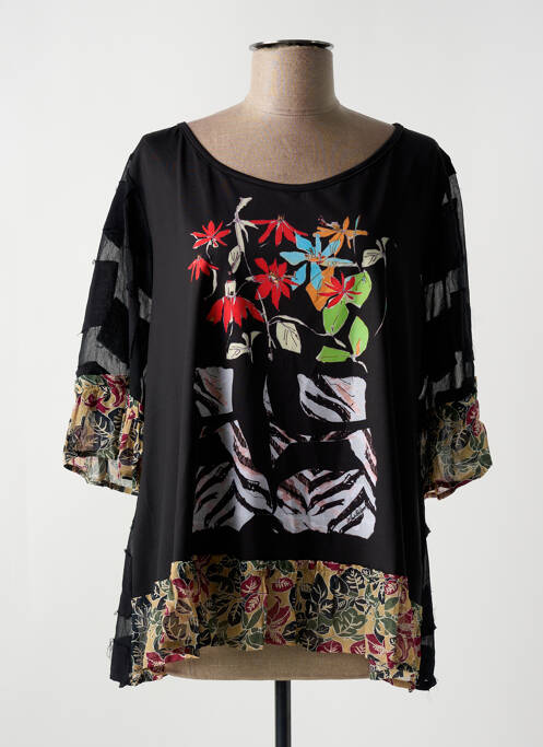 Top noir SAVE THE QUEEN pour femme