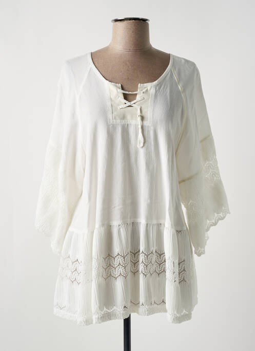 Tunique manches longues beige ELISA CAVALETTI pour femme