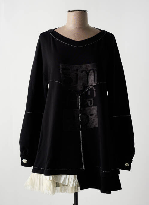 Tunique manches longues noir ELISA CAVALETTI pour femme