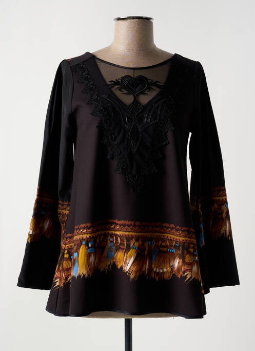 Tunique manches longues noir SAVE THE QUEEN pour femme