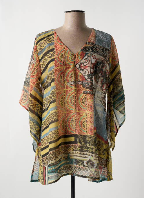 Tunique manches longues orange SAVE THE QUEEN pour femme