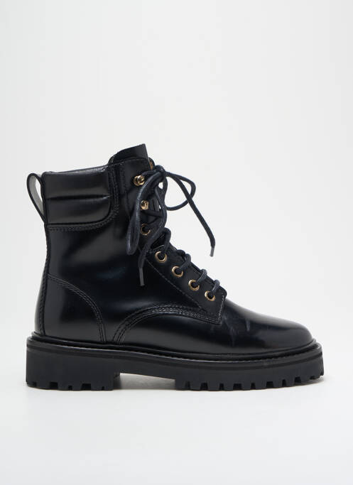 Bottines/boots matière lisse talon plat jusqu'à 3cm noir ISABEL MARANT femme