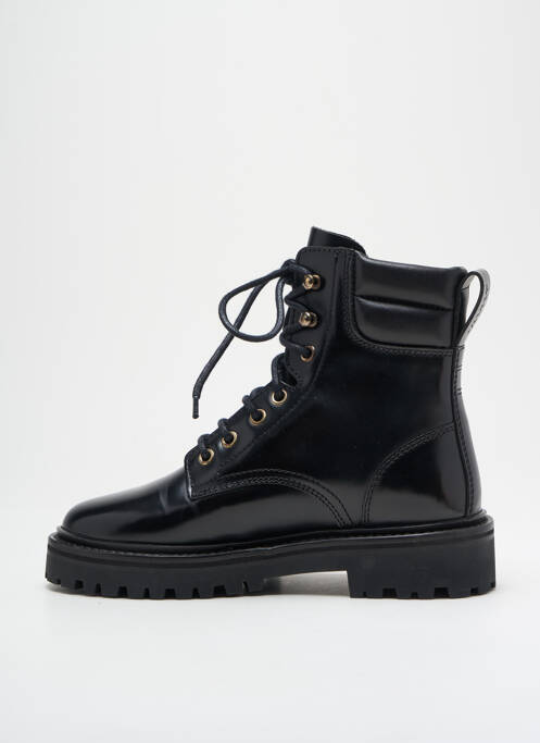 Bottines/boots matière lisse talon plat jusqu'à 3cm noir ISABEL MARANT femme