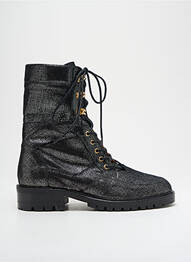 Bottines/boots tissage satiné talon plat jusqu'à 3cm argent ANONYMOUS COPENHAGEN femme