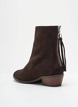 Bottines/boots cubain talon plat jusqu'à 3cm marron ANONYMOUS COPENHAGEN femme