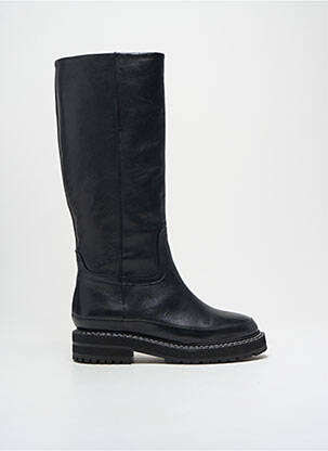 Bottes matière lisse talon de 4 à 6cm noir IVYLEE femme