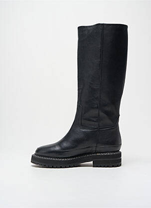 Bottes matière lisse talon de 4 à 6cm noir IVYLEE femme
