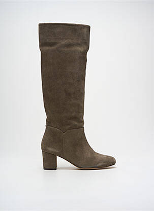 Bottes nubuck talon de 4 à 6cm gris ANTHOLOGY femme