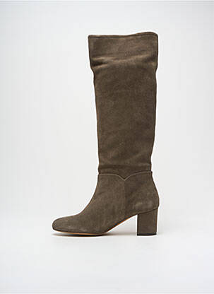 Bottes nubuck talon de 4 à 6cm gris ANTHOLOGY femme