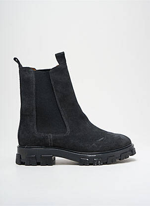 Bottines/boots nubuck talon plat jusqu'à 3cm noir ANONYMOUS COPENHAGEN femme
