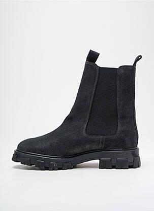 Bottines/boots nubuck talon plat jusqu'à 3cm noir ANONYMOUS COPENHAGEN femme