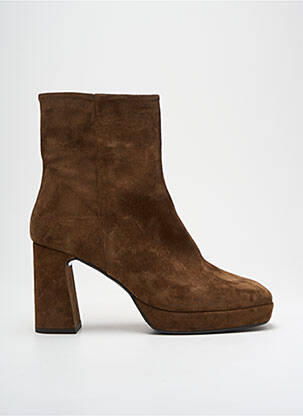 Bottines/boots nubuck talon de 7 à 9cm marron BILLIBI femme