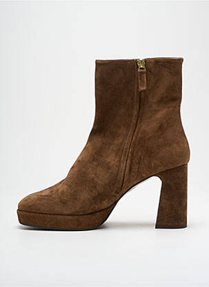 Bottines/boots nubuck talon de 7 à 9cm marron BILLIBI femme