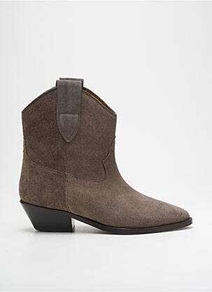 Bottines/boots bout pointu talon de 4 à 6cm gris JEROME DREYFUSS femme