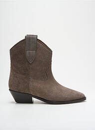 Bottines/boots bout pointu talon de 4 à 6cm gris JEROME DREYFUSS femme