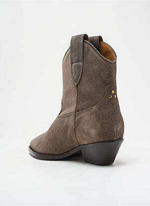 Bottines/boots bout pointu talon de 4 à 6cm gris JEROME DREYFUSS femme