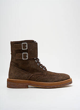 Bottines/boots talon bas talon plat jusqu'à 3cm marron WOMAN CALCE femme