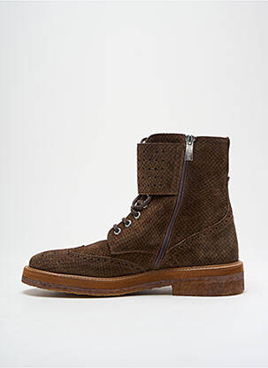 Bottines/boots talon bas talon plat jusqu'à 3cm marron WOMAN CALCE femme