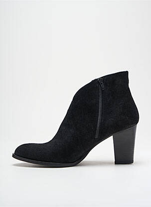 Bottines/boots tissage satiné talon de 7 à 9cm noir NIMAL femme