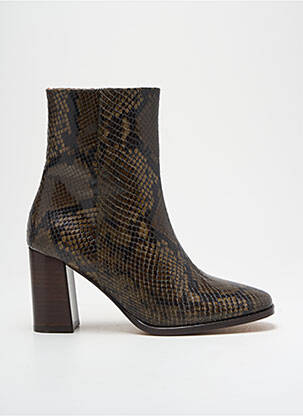Bottines/boots talon bottier talon de 7 à 9cm vert ANTHOLOGY femme