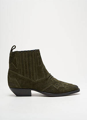 Bottines/boots bout pointu talon de 4 à 6cm vert ROSEANNA femme