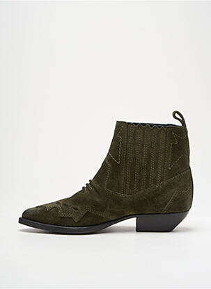 Bottines/boots bout pointu talon de 4 à 6cm vert ROSEANNA femme