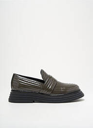 Mocassins matière lisse talon de 4 à 6cm gris LAURA BELLARIVA femme