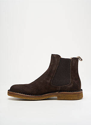 Bottines/boots nubuck talon plat jusqu'à 3cm marron ASTORFLEX femme