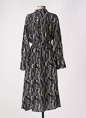 Robe longue manches longues manches longues noir ATTIC AND BARN femme