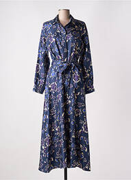 Robe longue manches longues manches longues bleu ROSSO 35 femme