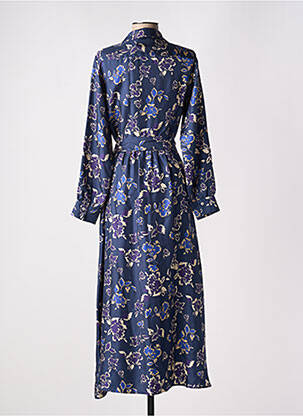 Robe longue manches longues manches longues bleu ROSSO 35 femme