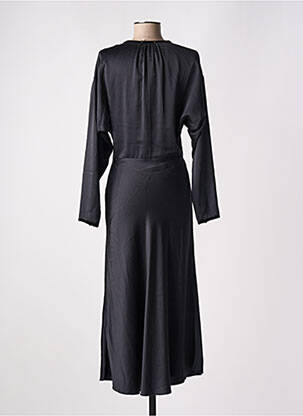 Robe longue manches longues manches longues noir FORTE-FORTE femme
