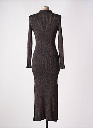 Robe longue manches longues manches longues noir PETITE MENDIGOTE femme